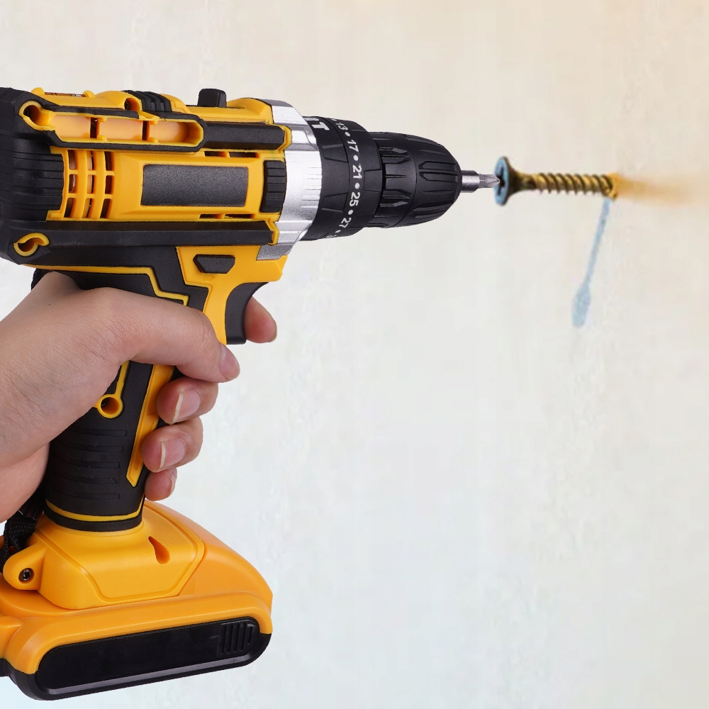 BEZPRZEWODOWA WIERTARKA 21V 2 PRĘDKOŚCI Z ŚWIATŁEM LED EAN (GTIN) 6901836245211