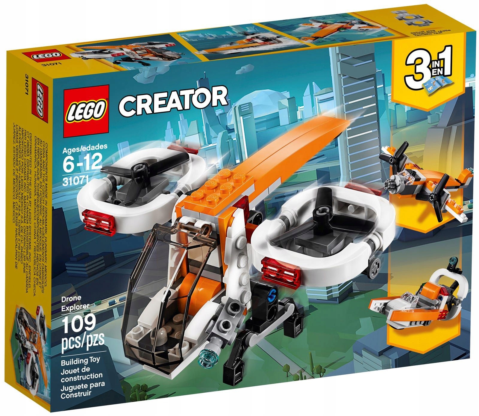 Lego Creator 3w1 31071 Dron badawczy