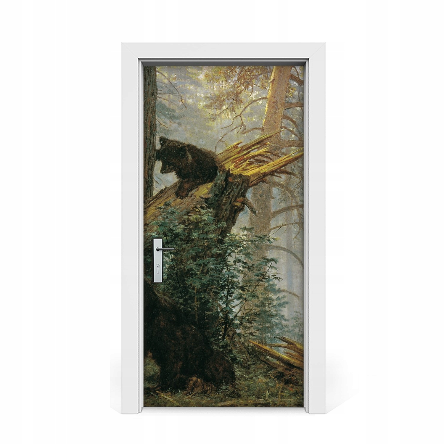 

Naklejka na drzwi Niedźwiedzie w lesie 95x205
