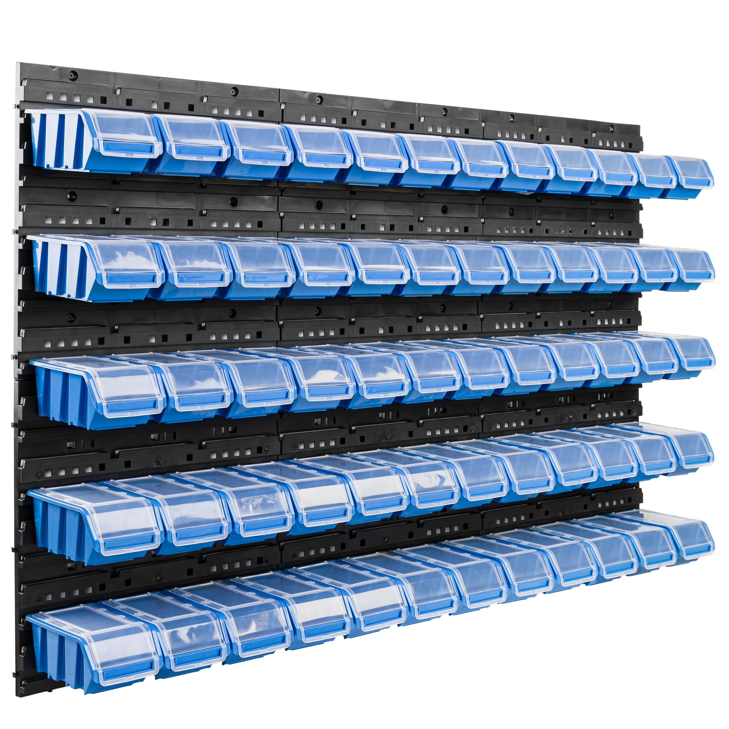 

Ścianka 120x80cm 60 kuwet pokrywki organizer