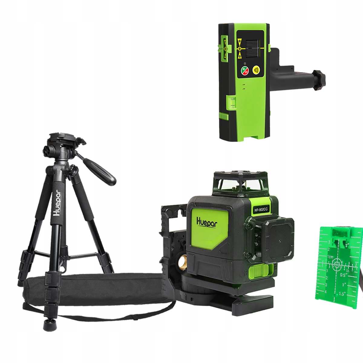 

Poziomica Laserowa Zielony 360°+ Odbiornik+ Statyw