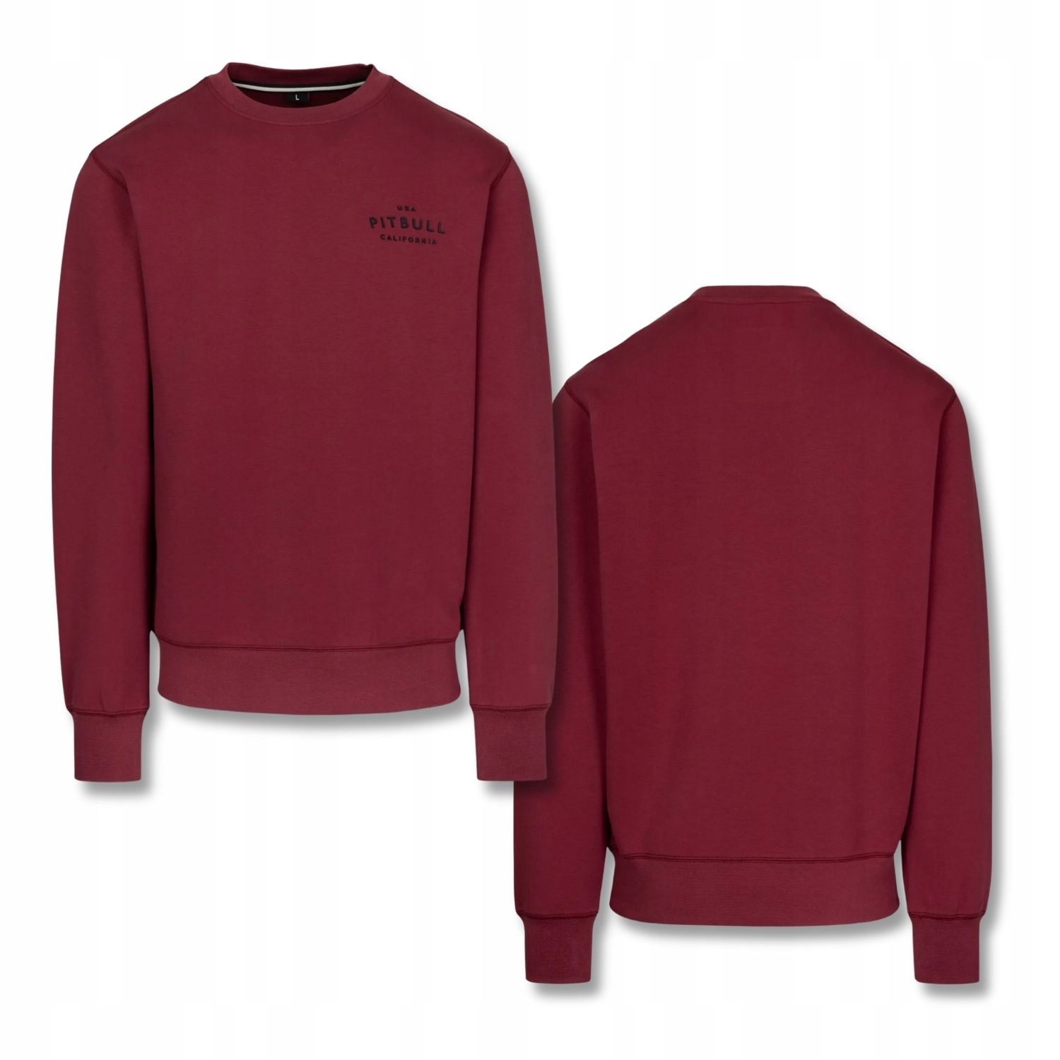 Pánská Mikina bez kapuce Pitbull Crewneck Basic Sampson Pohodlná mikina