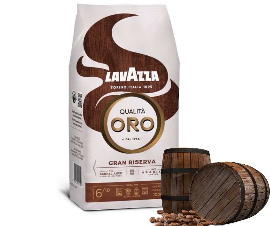 Levně Lavazza Qualita Oro Gran Riserva 1kg Káva zrnková zrající v sudu