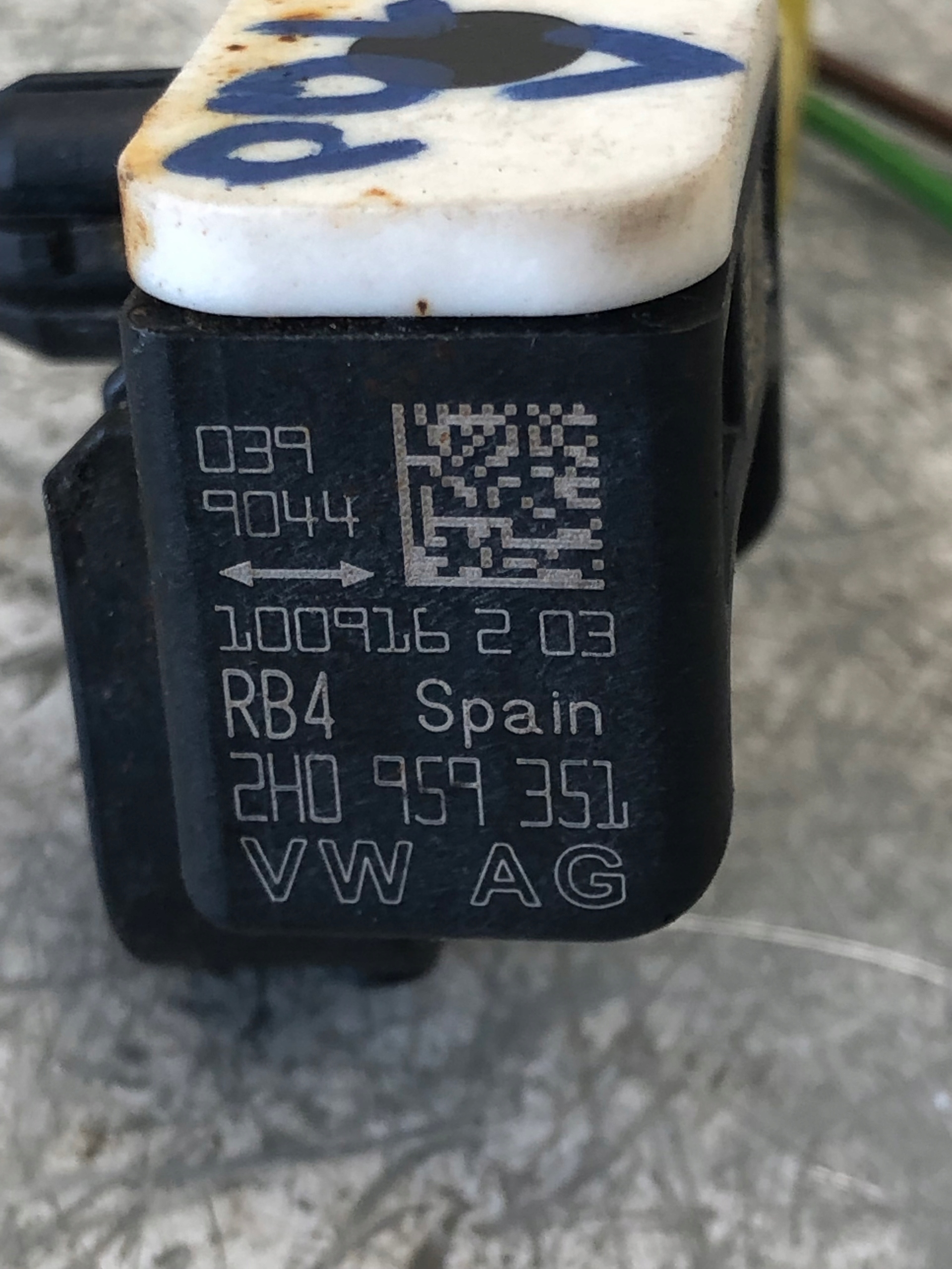 Crashsensor Drucksensor VW POLO V 6R 2H0959351