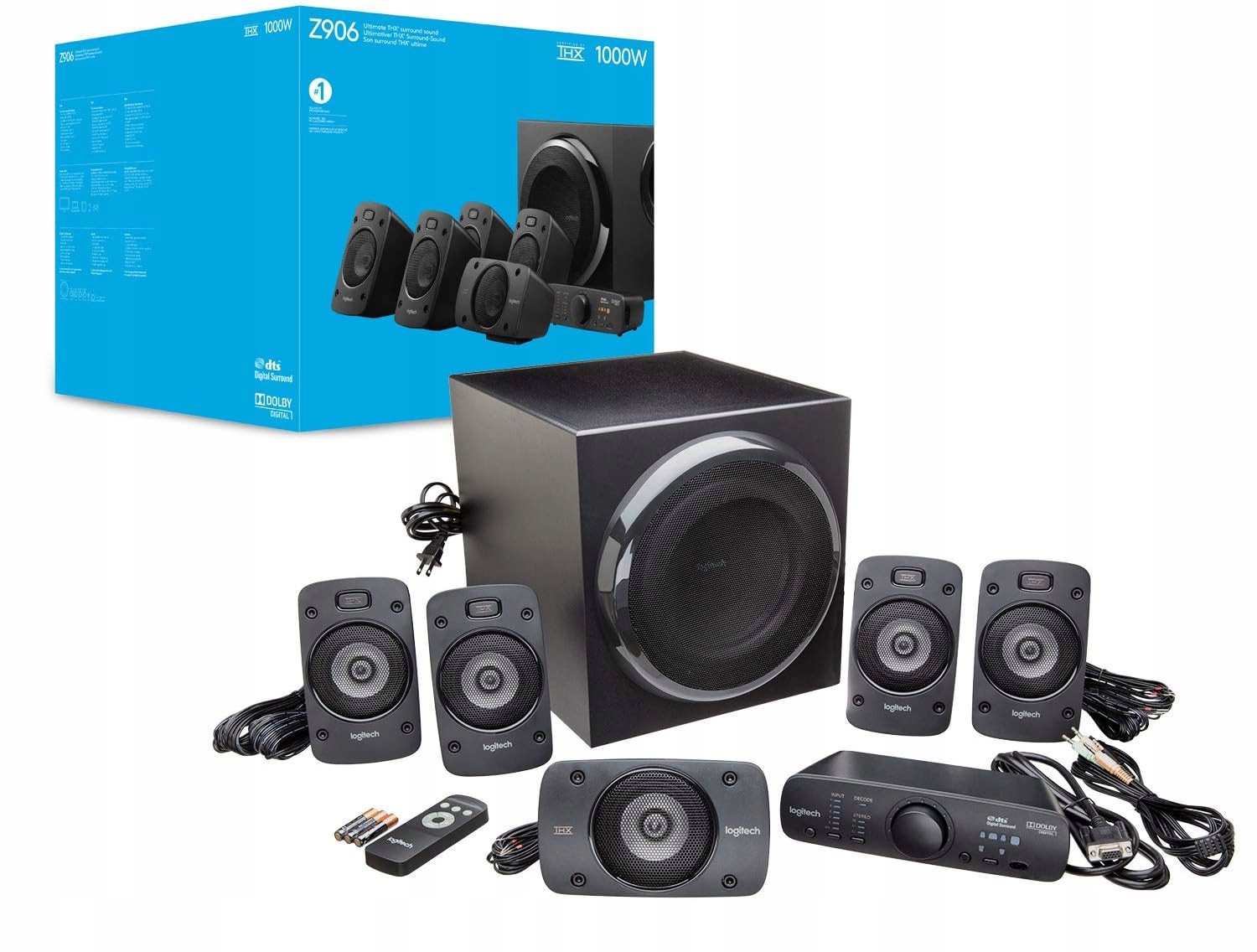 Zestaw głośników 5.1 Logitech Z906 500 W czarny