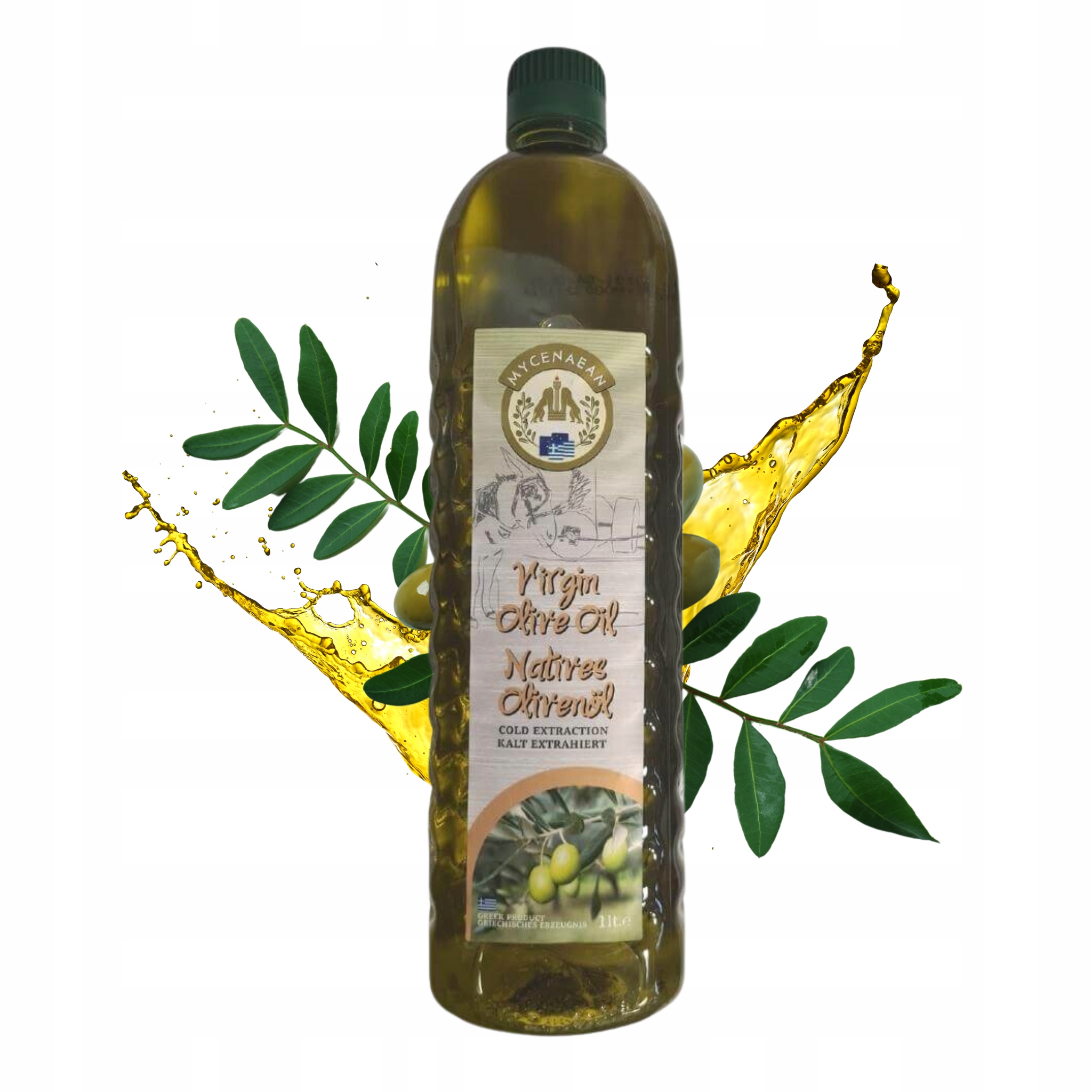Levně Řecký olej Mycenaean Virgin Pomace Ideální pro smažení a pečení 1L