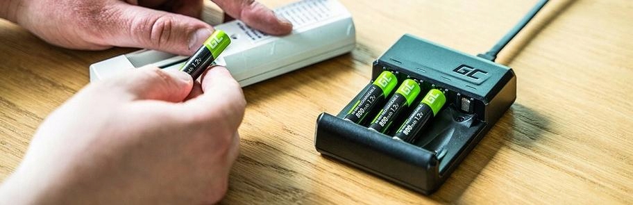Green Cell ŁADOWARKA AKUMULATORKÓW BATERII AAA AA Symbol ładowanych baterii AA AAA