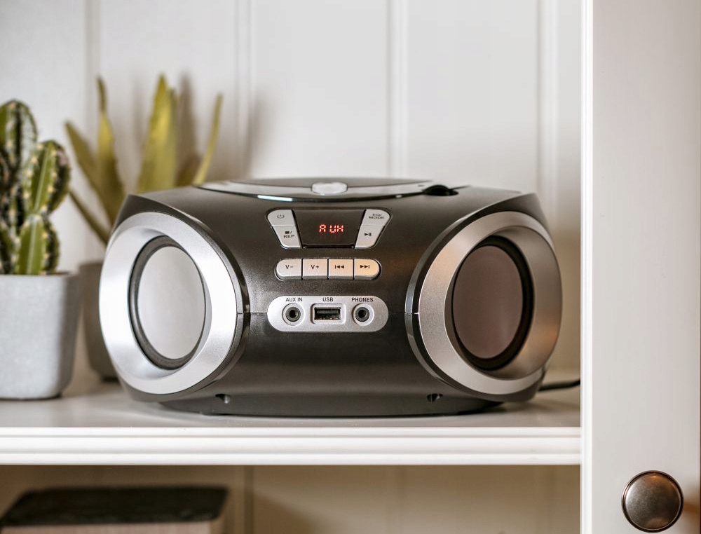 RADIOODTWARZACZ BOOMBOX FM CD/MP3 USB AUX WIEŻA Marka Adler