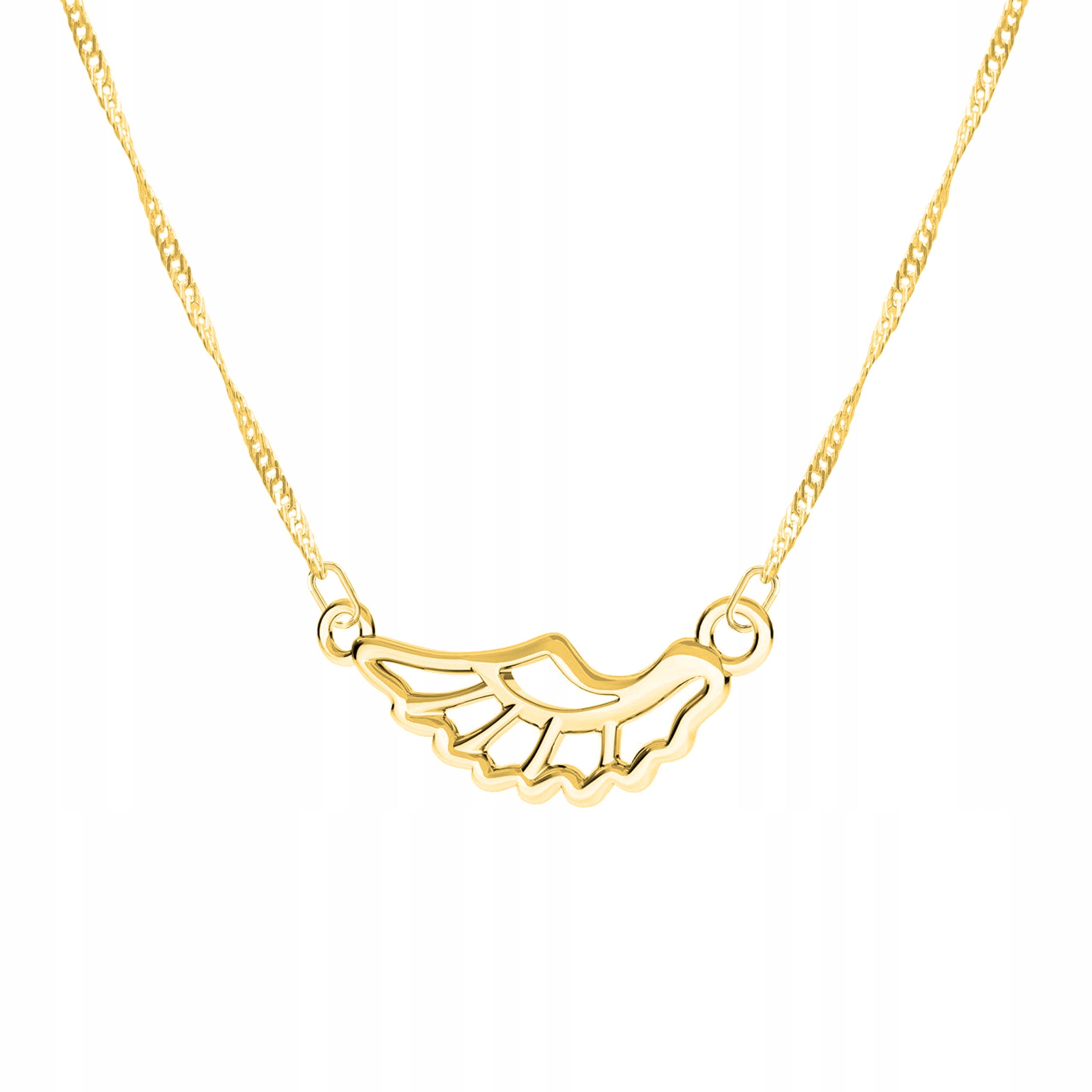 Řetízek zlatý náhrdelník 925 Křídlo Wing