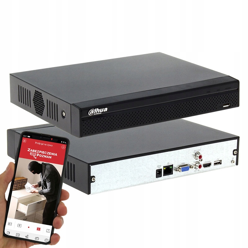 

Rejestrator Dahua NVR4108HS-4KS2 8 kamer 8Mpx Ivs