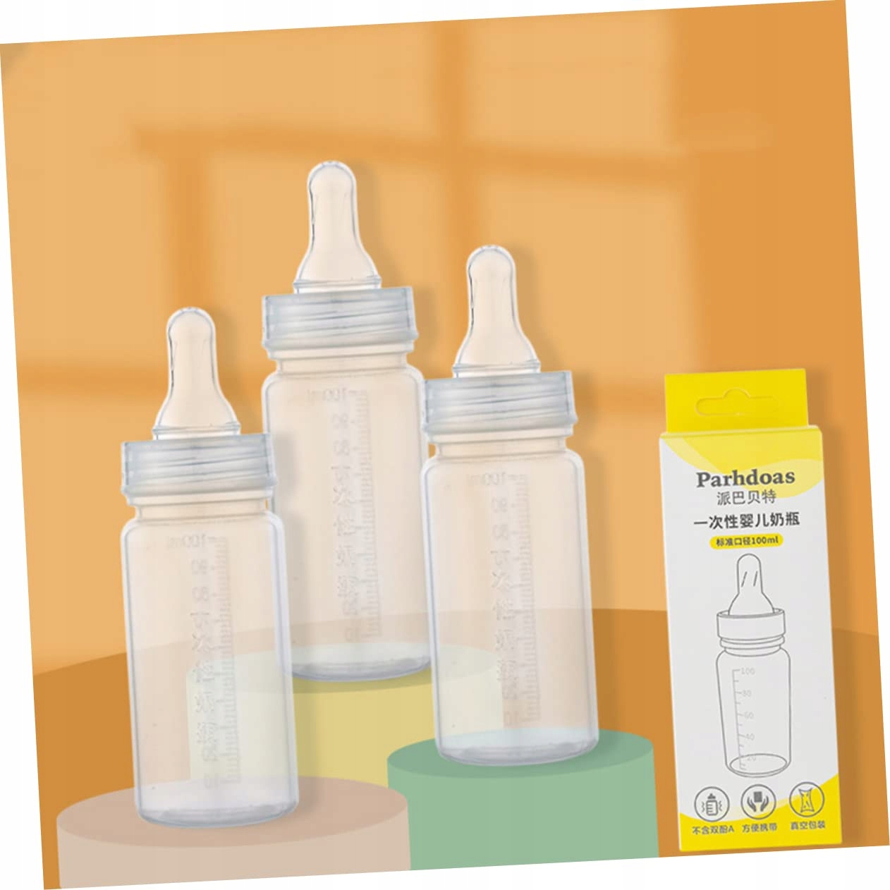 IFUNDOM Zestaw 12 Plastikowych Butelek Dla Niemowląt Do Karmienia — miniatura 2