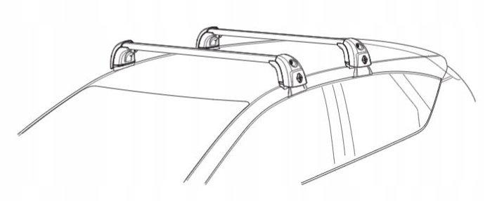 Перекладины крыши RENAULT CAPTUR II 2 балки OE