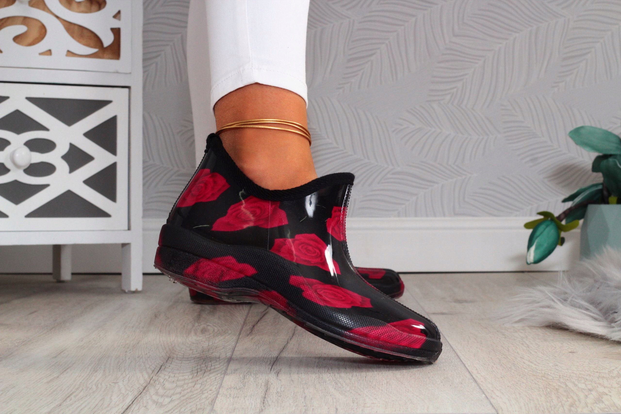 KALOSZE DAMKSIE ELEGANCKIE GUMIAKI NISKIE GUMOWCE Rozmiar 41