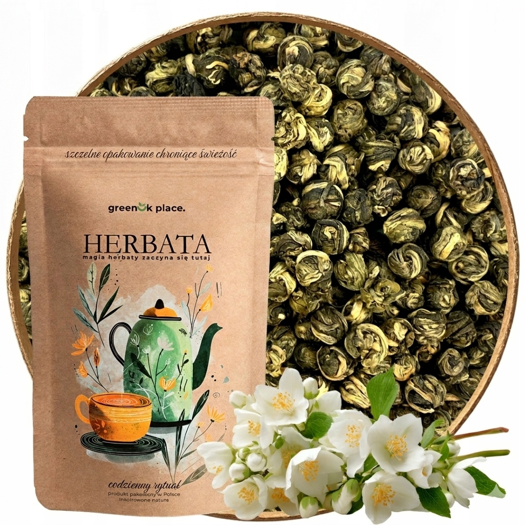Čaj zelený Císařská Perla 500g Long Zhu Jasmínový Premium