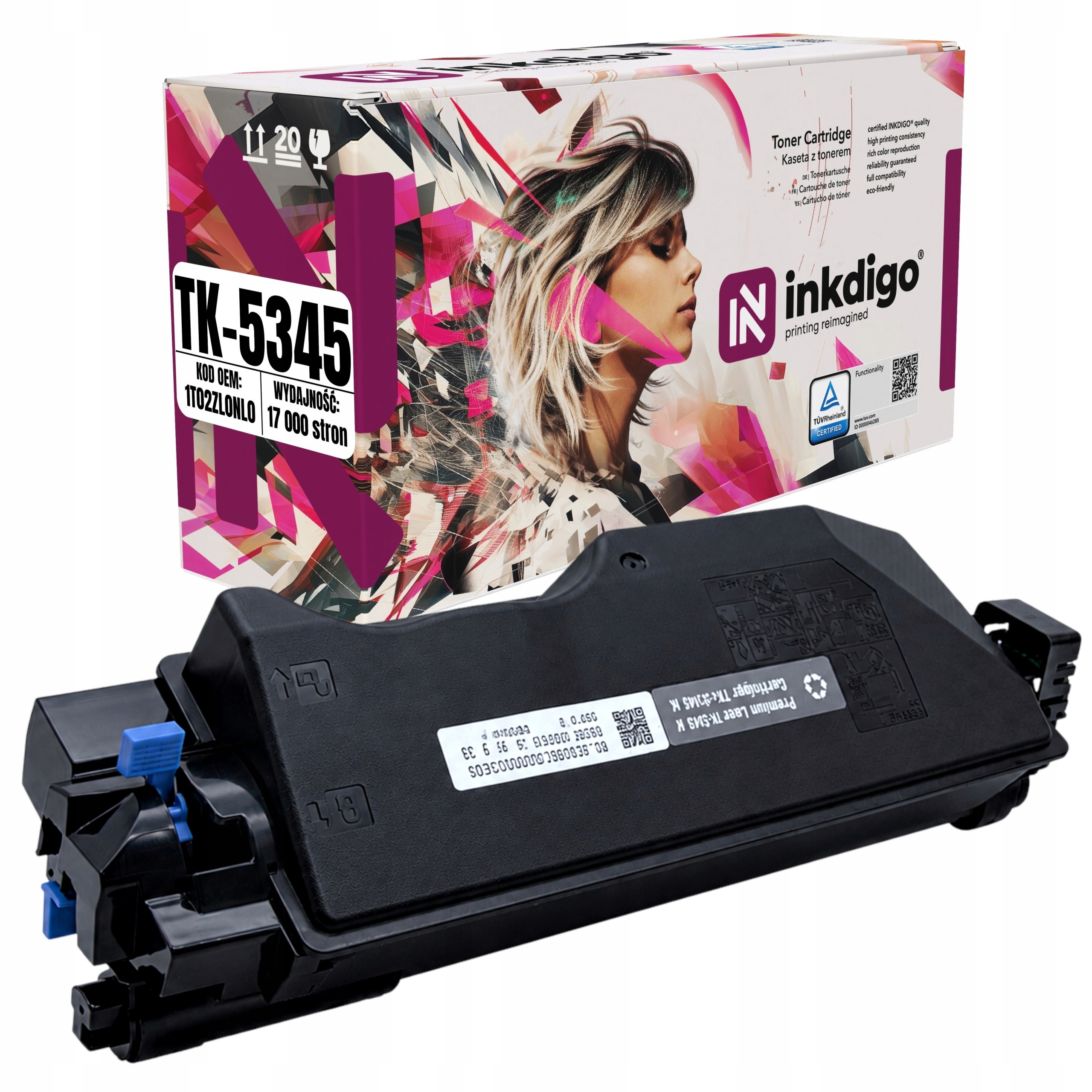 Náhradní toner Inkdigo TK-5345K 1T02ZL0NL0 pro Kyocera TASKalfa 352ci