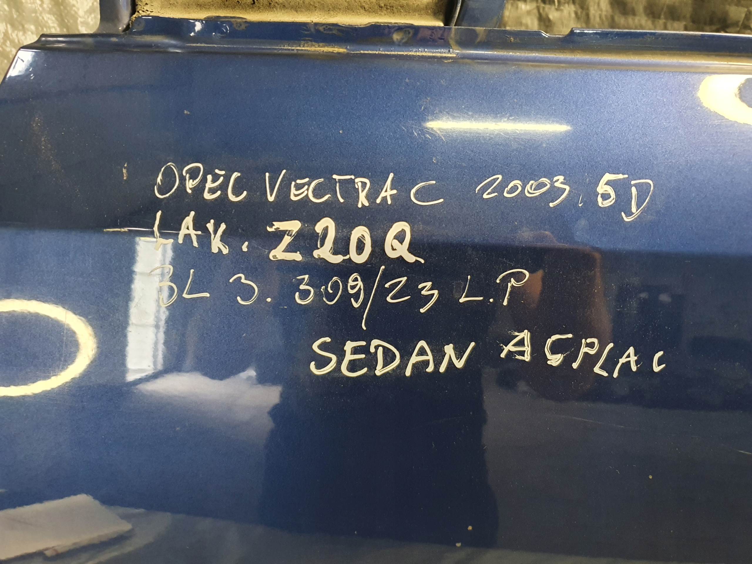 dveře levý předek OPEL VECTRA C LAK. Z20Q