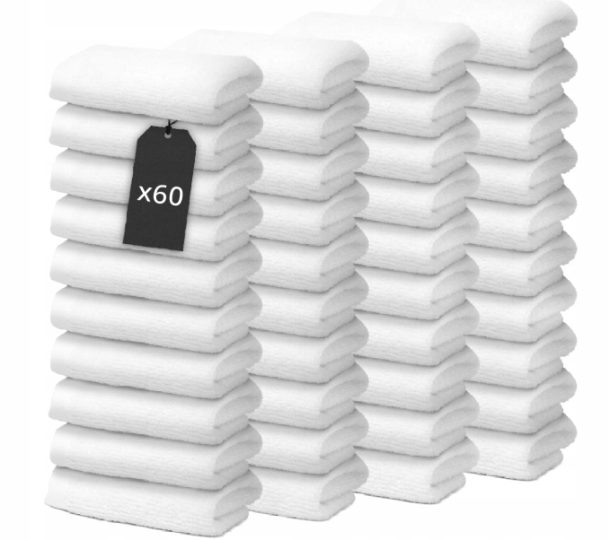 Levně Koupelnová sada, 60 utěrek, 30 x 30 cm, do domácnosti