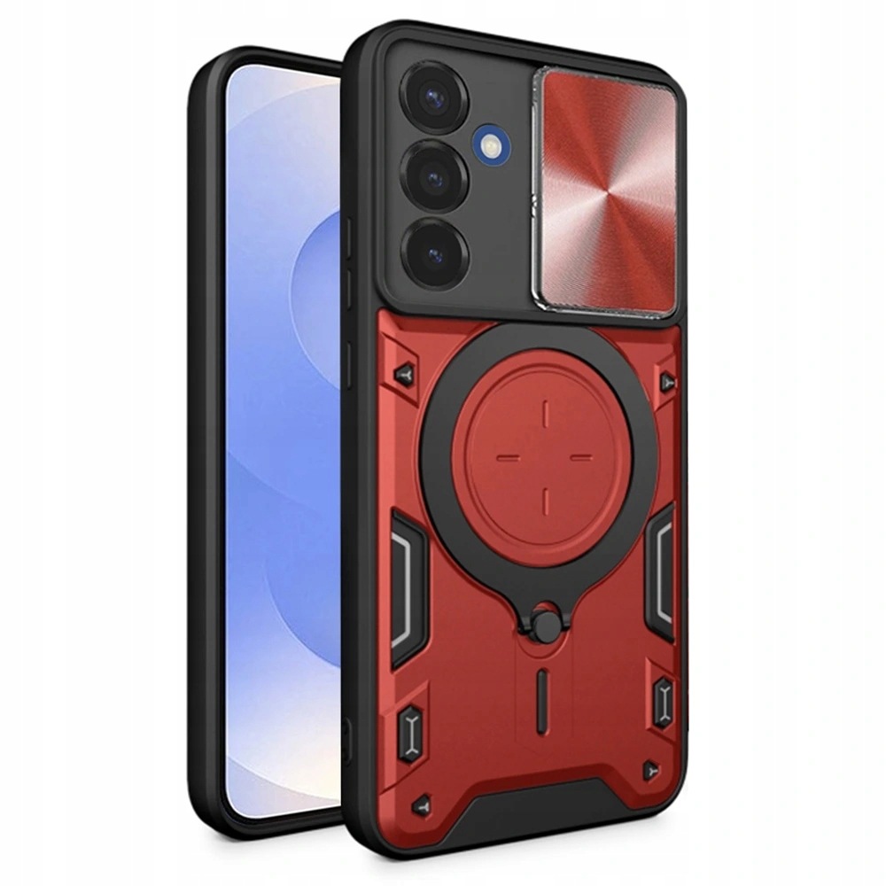 Etui Techsuit CamGuard Pro do Samsung Galaxy S25 – czerwone (Red)