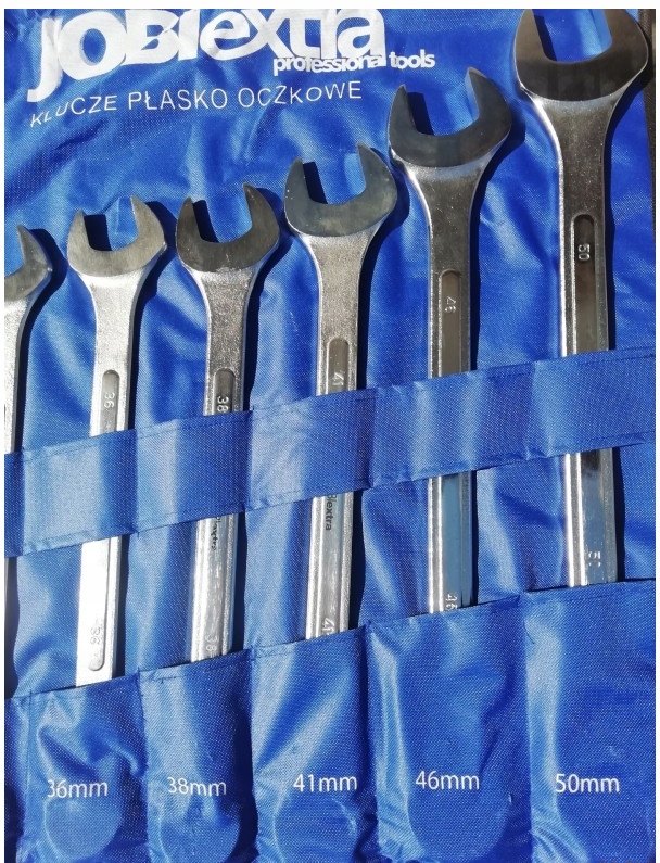 KLUCZE PLASKO OCZKOWE 34 50mm POKROWIEC JOBIextra Mark JOBIextra