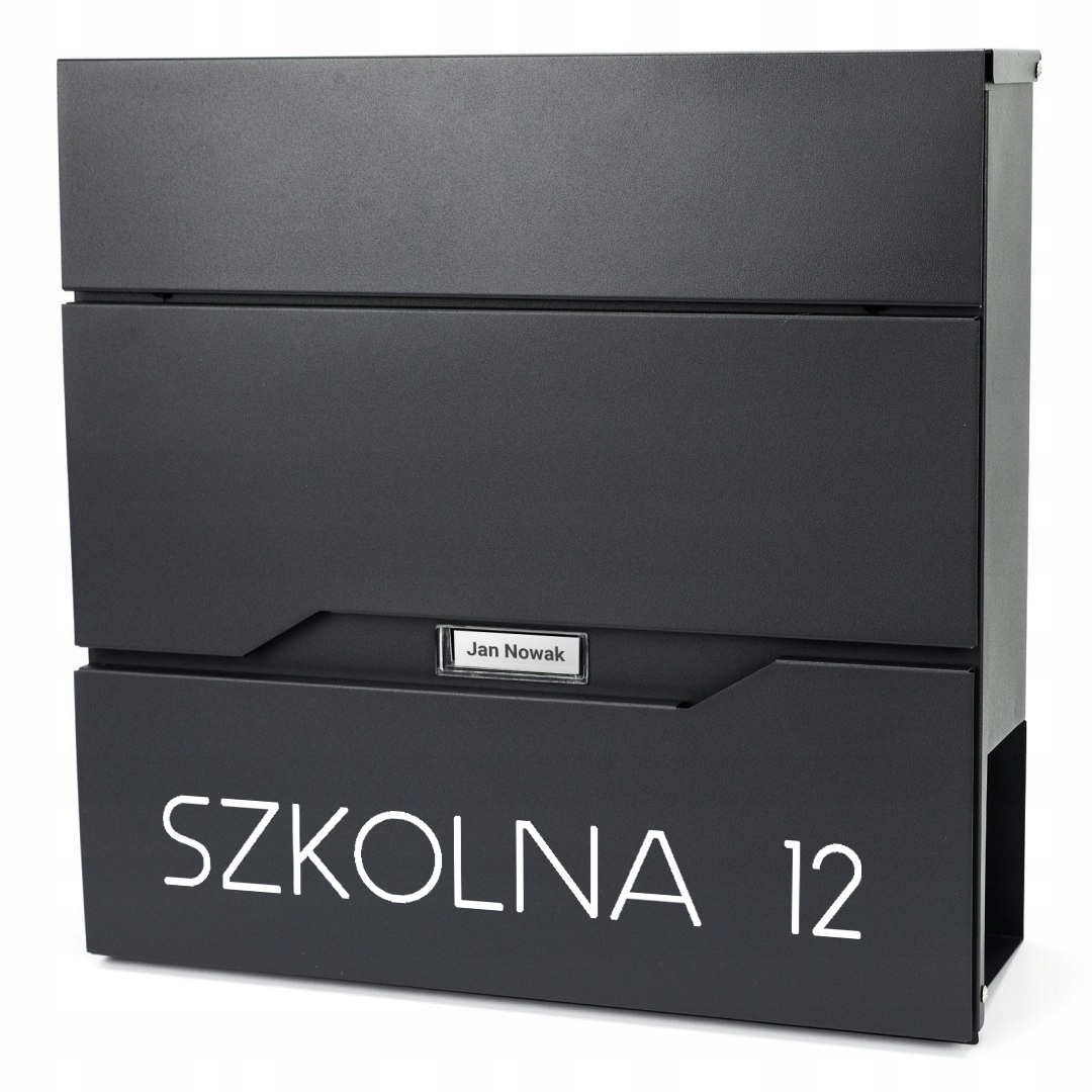 Velká poštovní schránka na dopisy Adresa Ulice Vzory