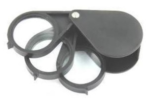 

Lupa potrójna składana 30mm 5x szkło powiększ(0300