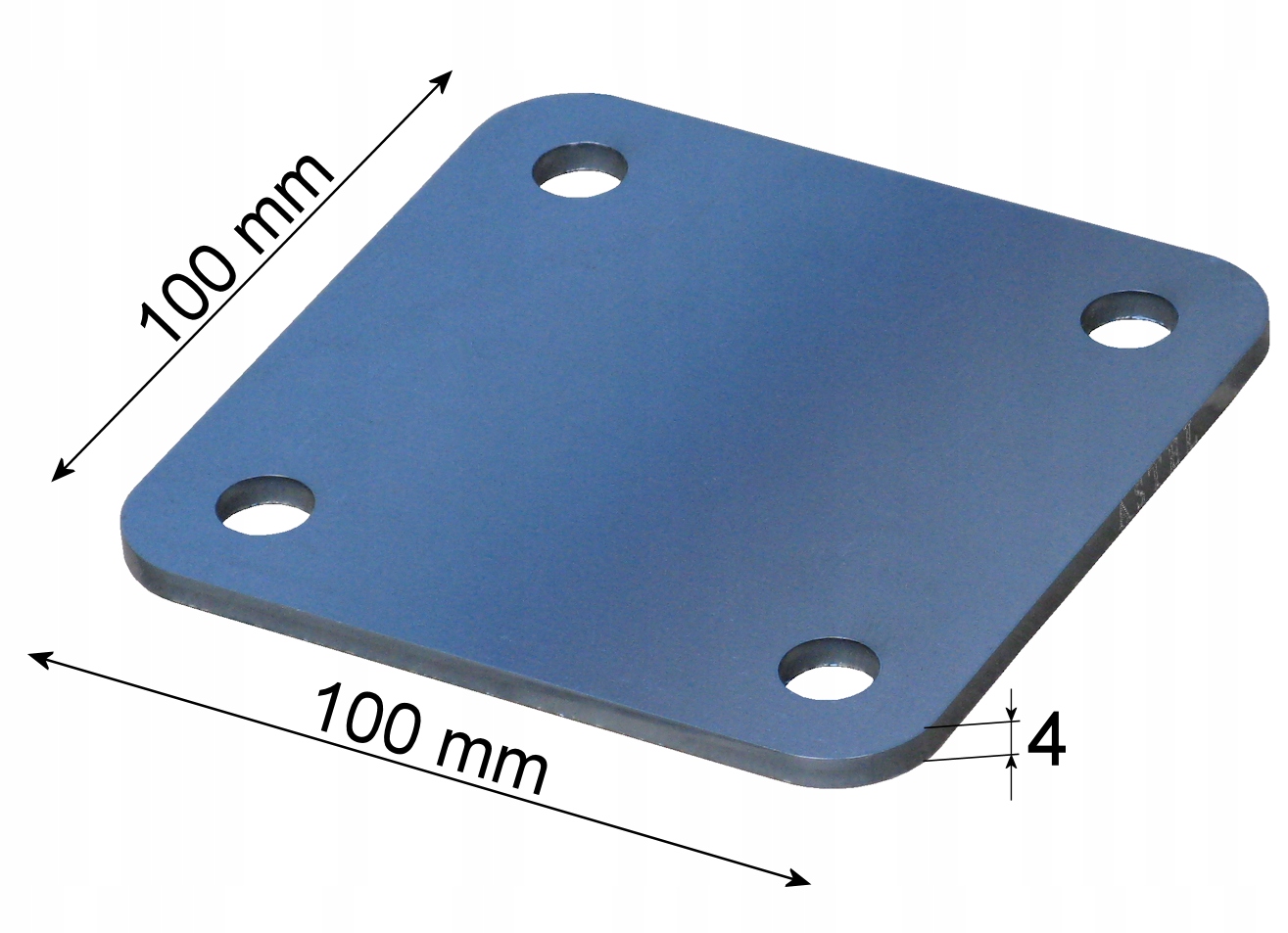 

Marka montażowa, blacha montażowa 100x100x4 mm