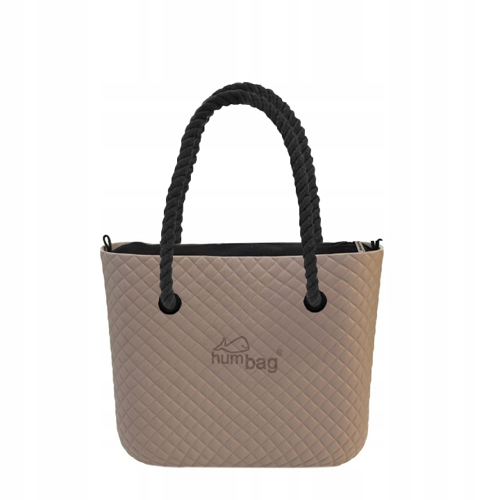 Taška Humbag Cappuccino Mini prošívaná černý komplet