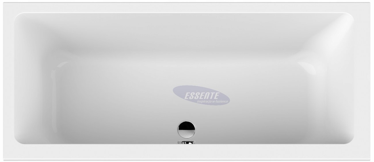 Obdélníková Vana 180x80 CM Akrylová Bílá Polská