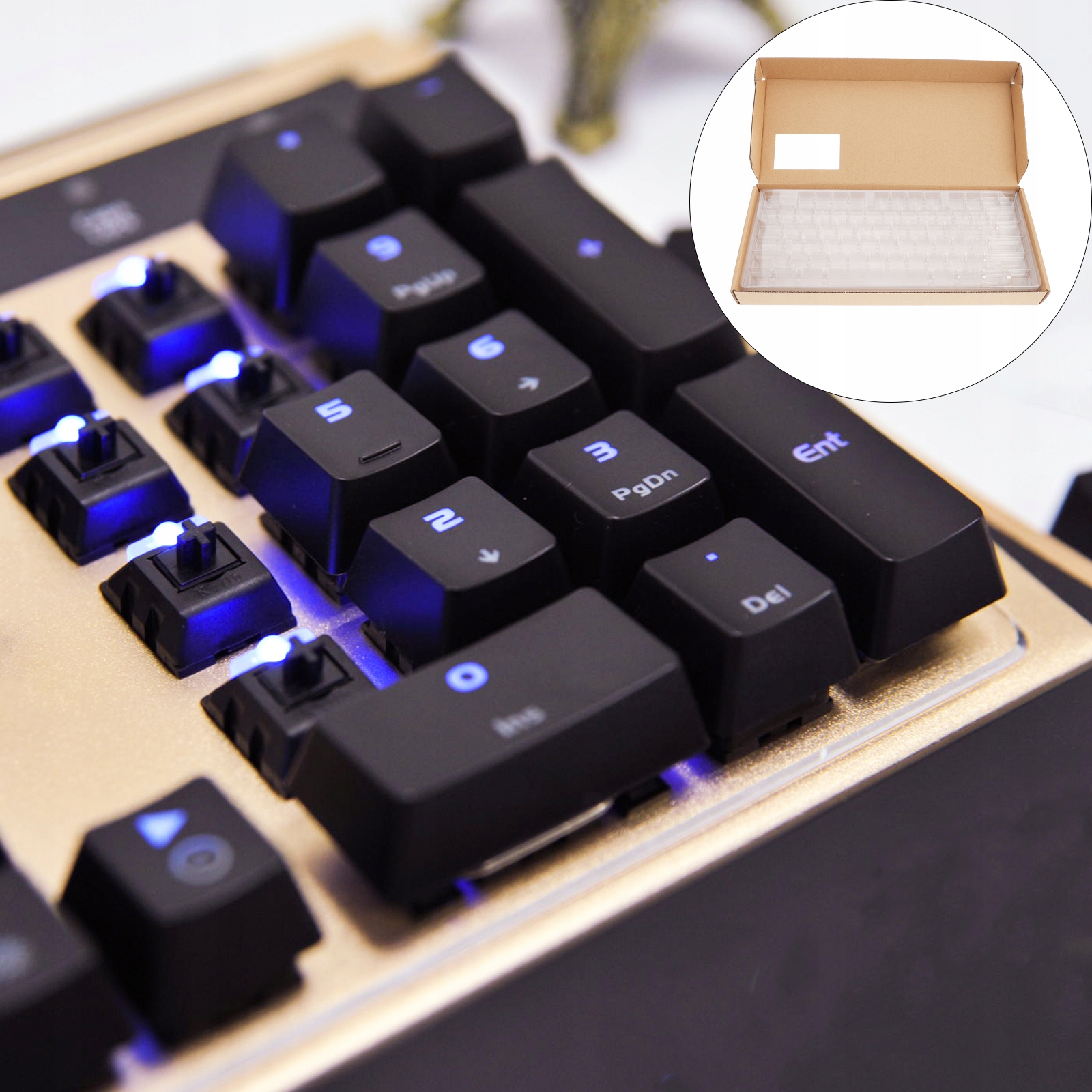 Klawiatura Caps Organizer Case Mechanic Keycaps Marka inna