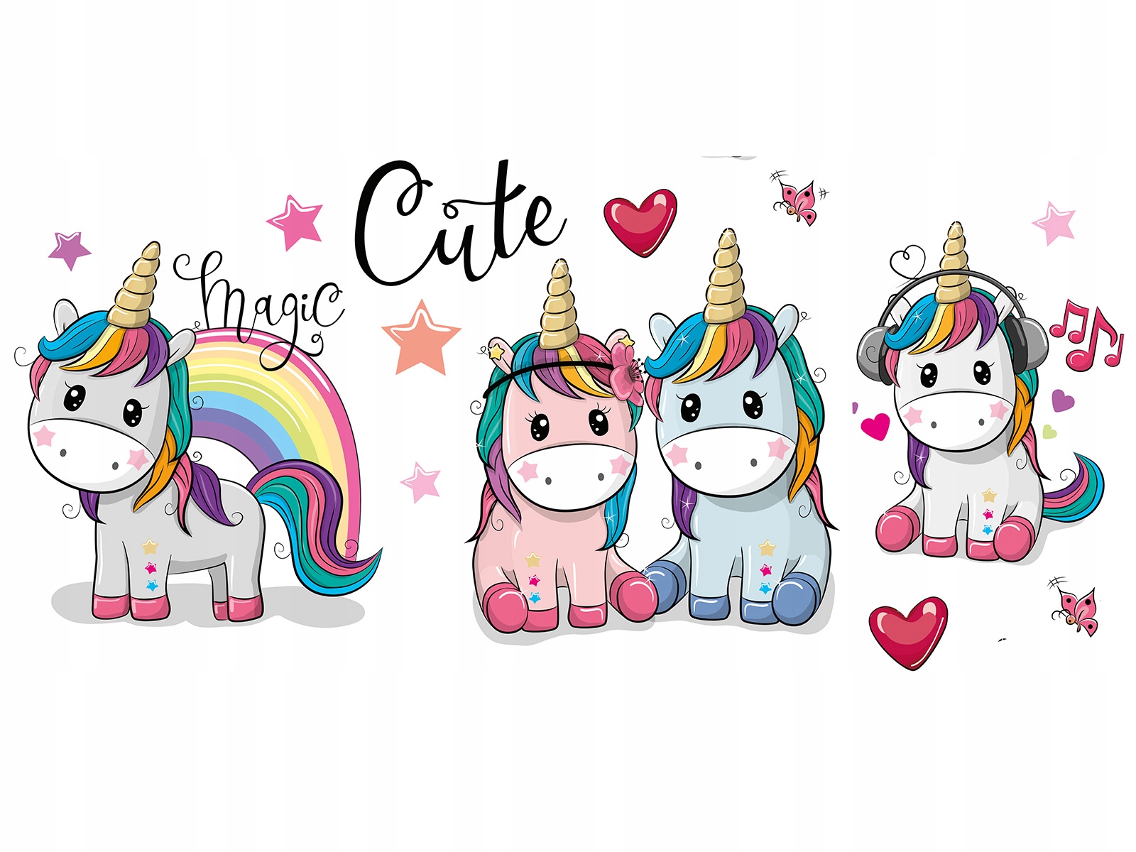 

Mata ochronna na biurko dla dziewczynki unicorny