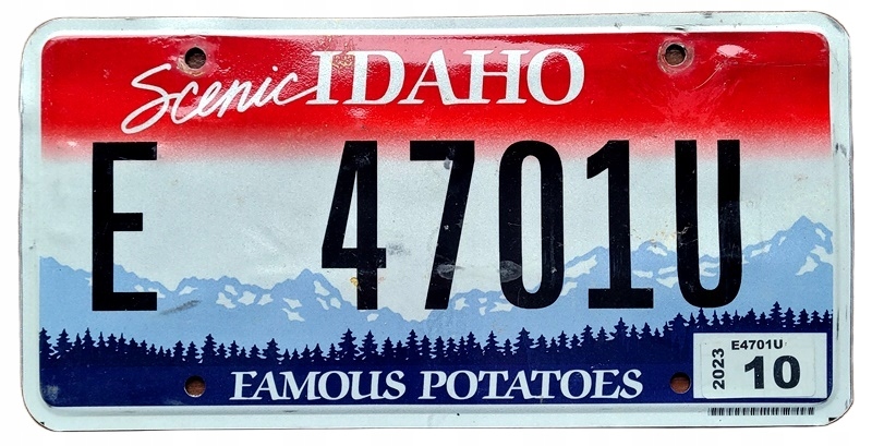 Idaho - tablica z USA dla kolekcjonera