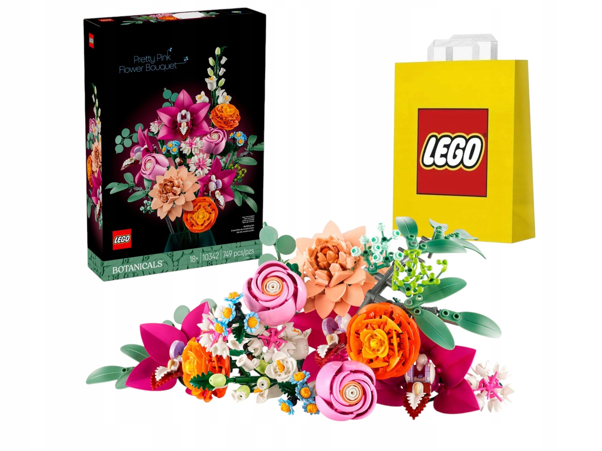 Lego Botanical Collection 10342 – Krásná kytice růžových květů