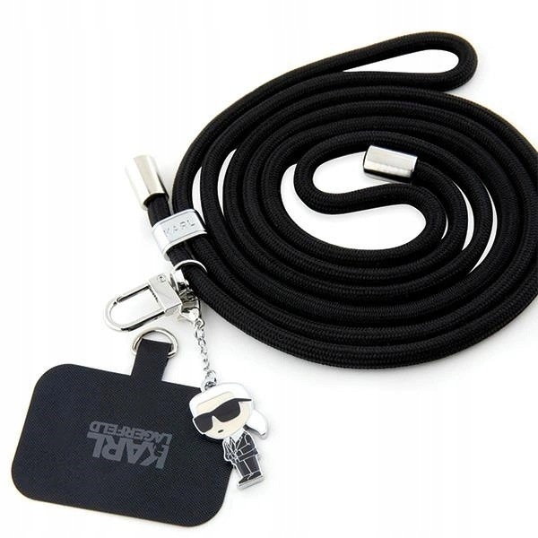 Pasek do telefonu Karl Lagerfeld Cbdy Cord czarny