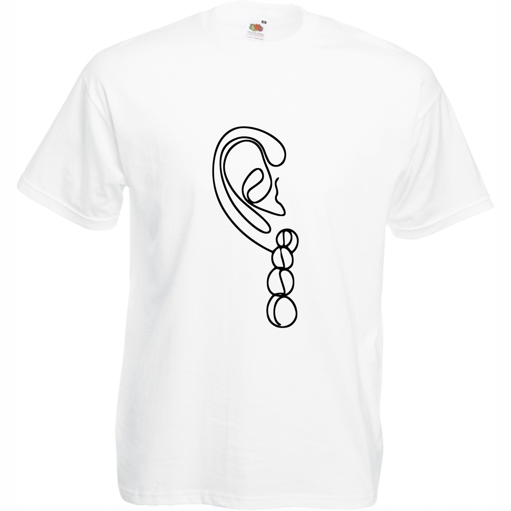 

Koszulka line art kobieta ucho XL biała