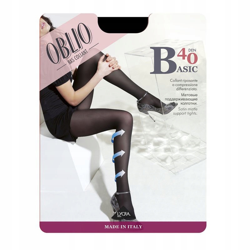 

Rajstopy Oblio Basic 40den Lycra Nero 4 - XL