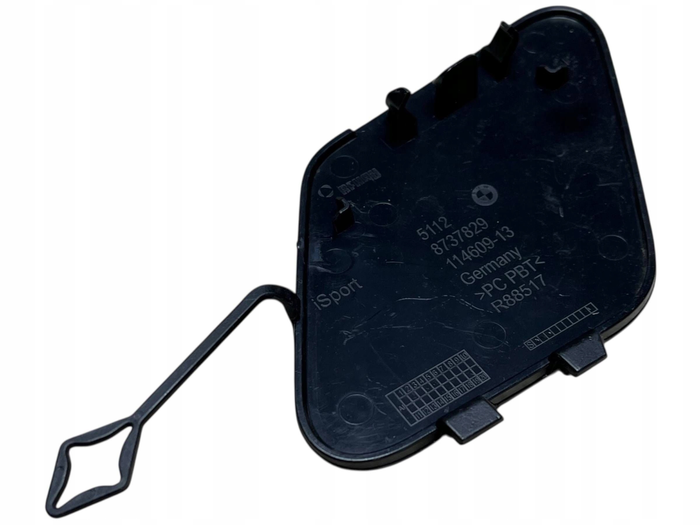 BMW 3 E46 Blende Abdeckung Abschleppöse der Stoßstange heck 51128737829 Original !J