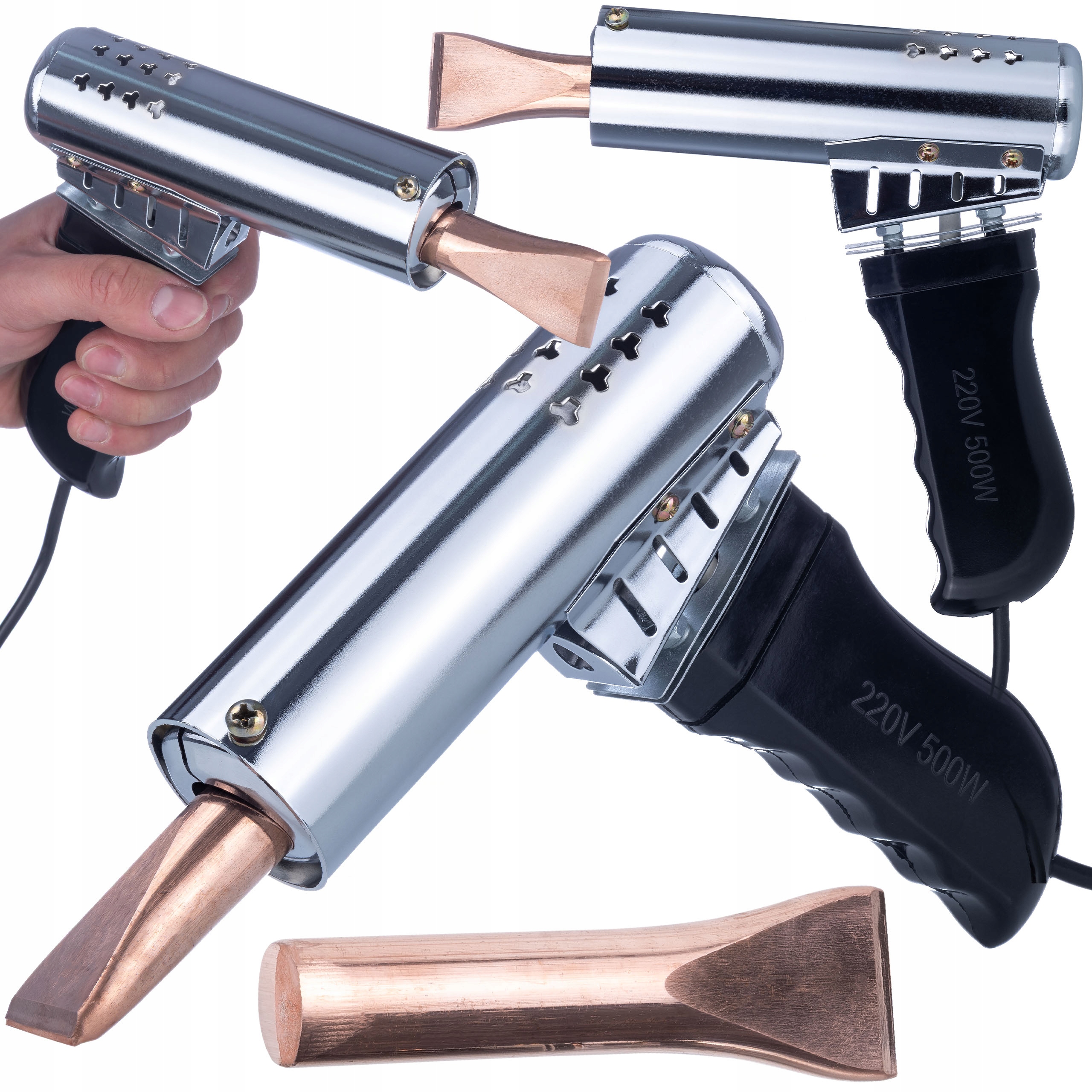 Odporová Topná Páječka 500W Měděný Hrot Pro Pájení V Pokrývačství