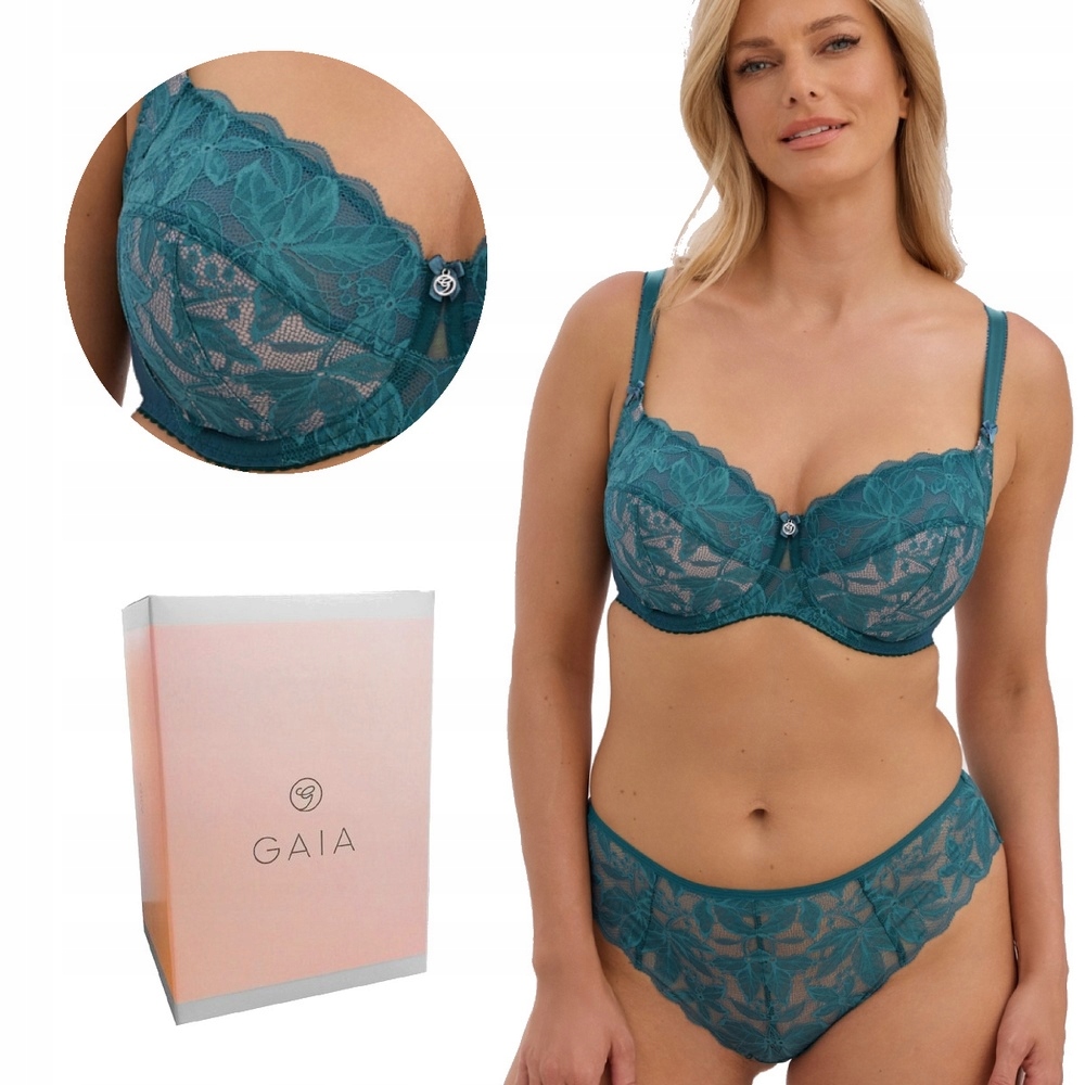 Podprsenka s krajkou Soft Cassandra 1355 měkká zelená 85G