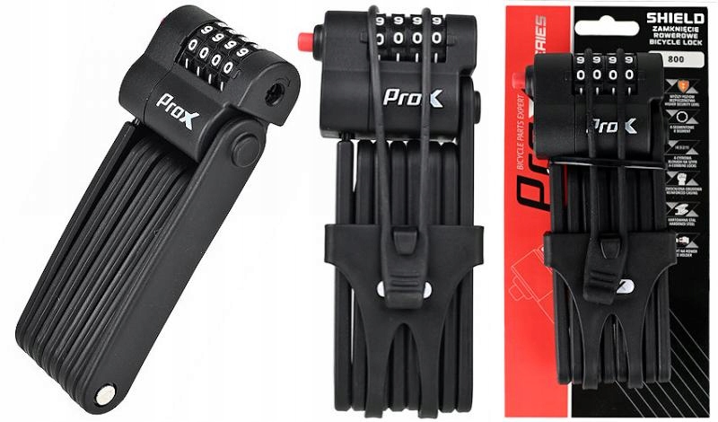 Zabezpieczenie Rowerowe Zapięcie Składane Na Szyfr Kod Zamknięcie Prox