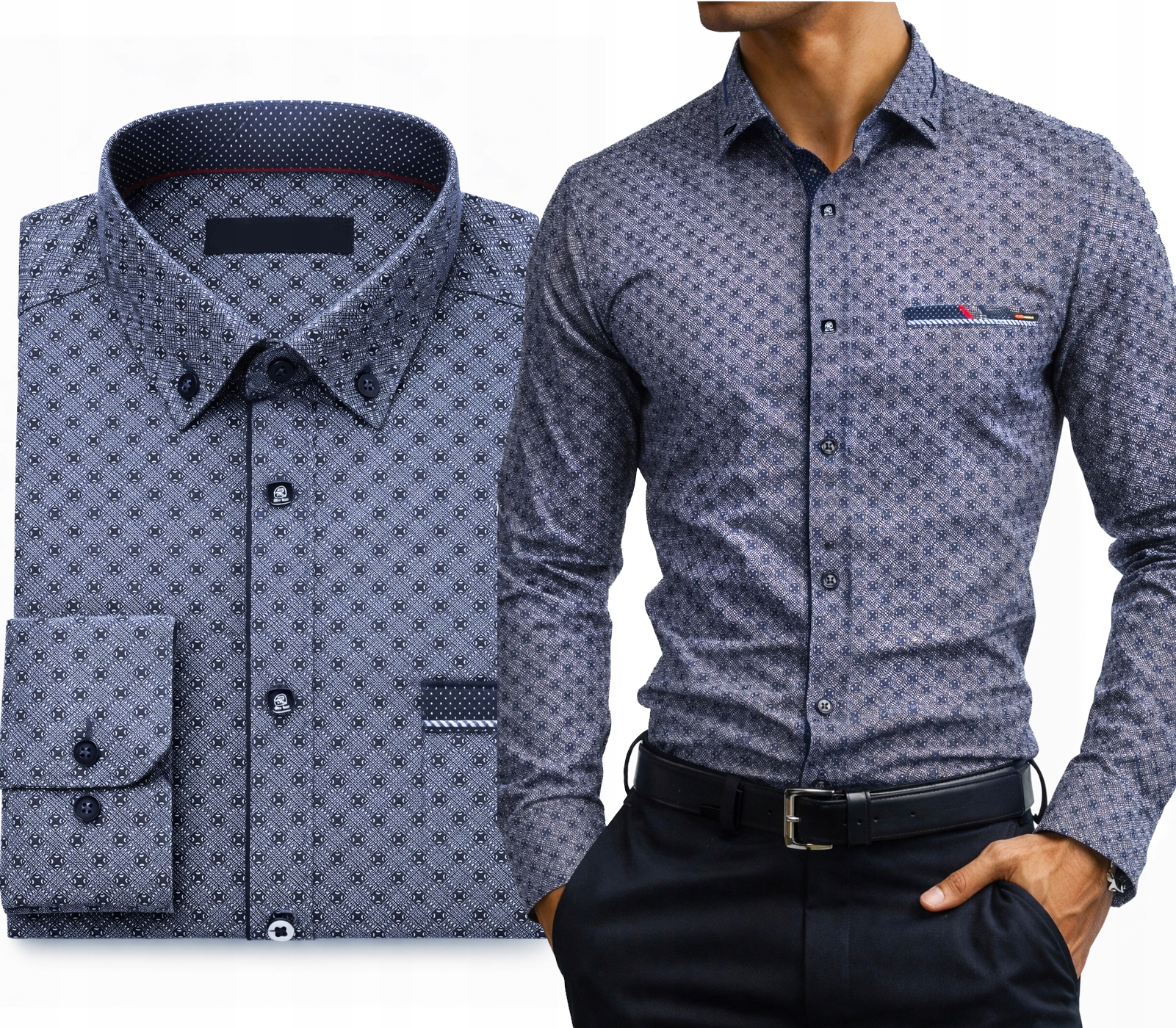 Pánská košile k elegantním kalhotám Comfort Slim