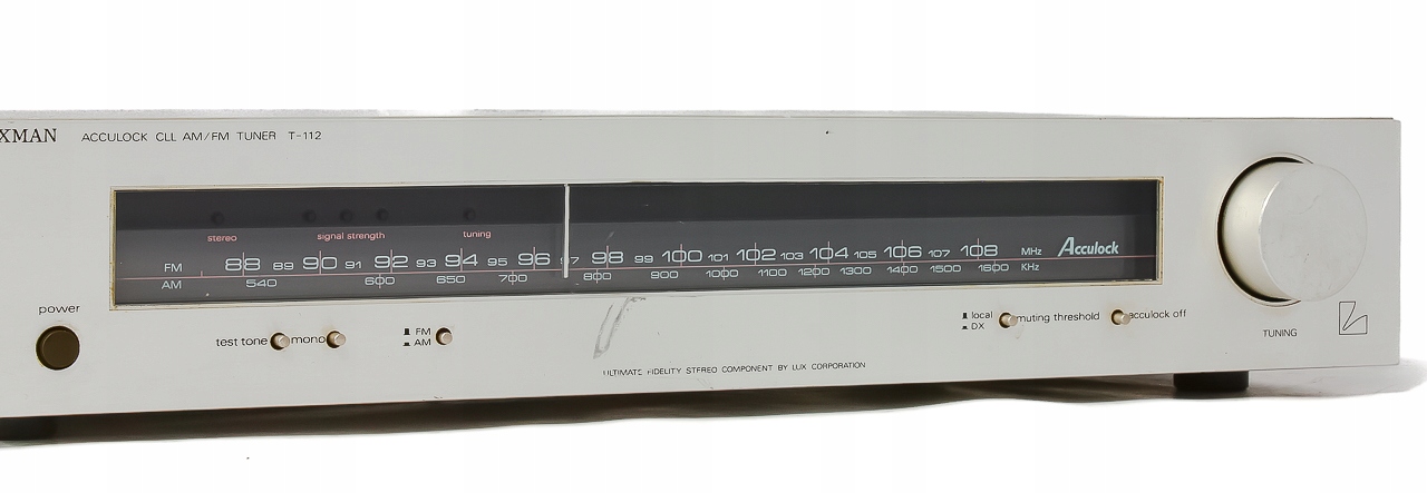 LUXMAN T-112 REWELACYJNY TUNER ANALOGOWY VINTAGE Model T-112