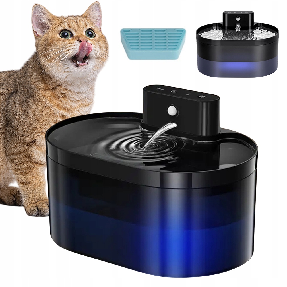 Levně Fontána Pro Zvířata 2,2 L S Dlouhou Životností Baterie 2600 Mah