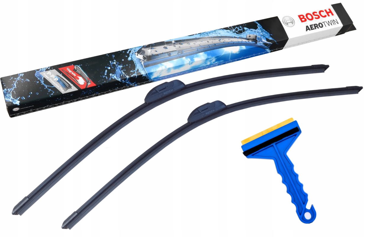 Wycieraczki Płaskie Bosch Aerotwin Hak 60cm+45cm Skrobaczka