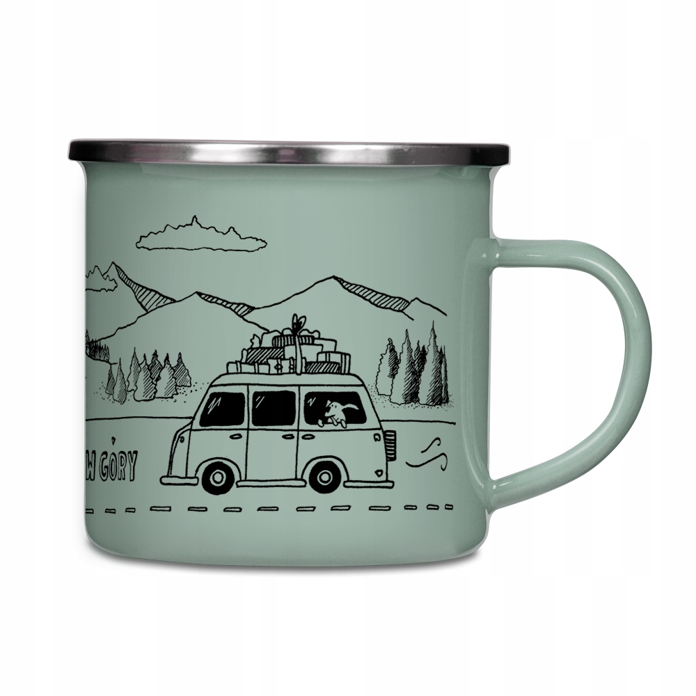 

Kubek emaliowany Rzućmy wszystko, jedźmy w góry