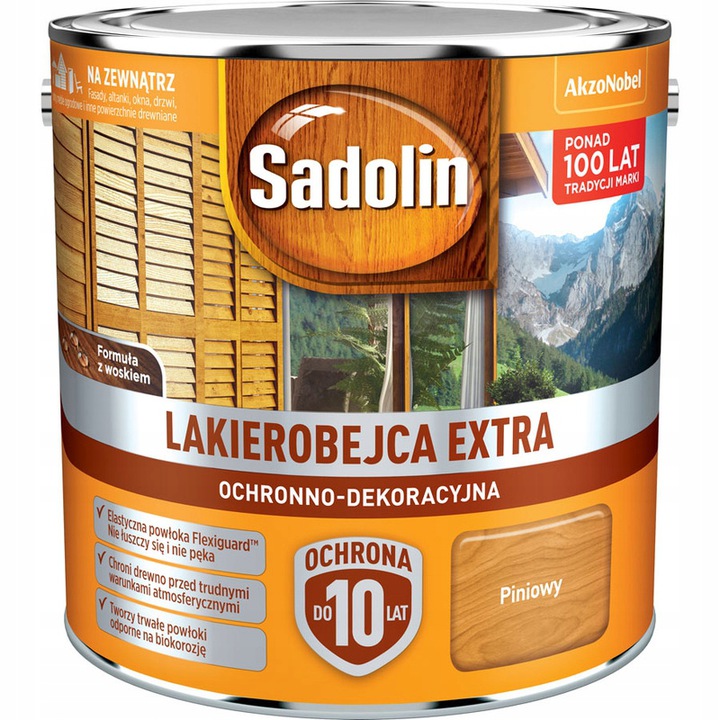 LAKIEROBEJCA DO DREWNA SADOLIN EXTRA PINIOWY 2,5L