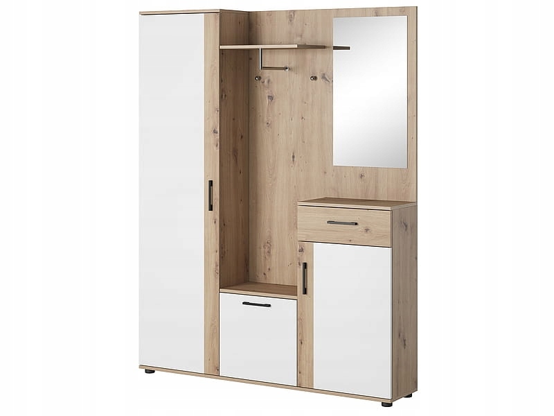 

Zestaw do przedpokoju P-006 dąb artisan/biały mat