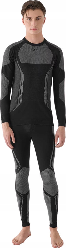 Pánské Termoaktivní Legíny 4F M166 Černo-šedé, velikost L/XL