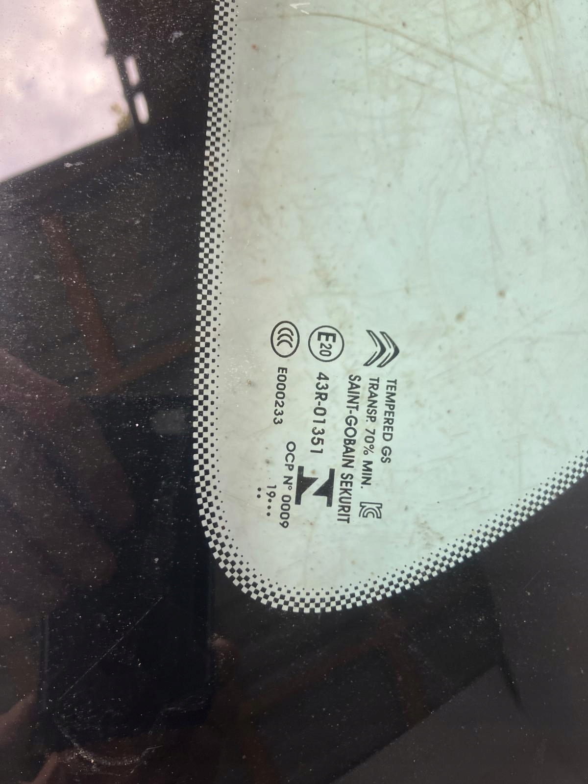 window bodywork left rear part C3 AIRCROSS 19R