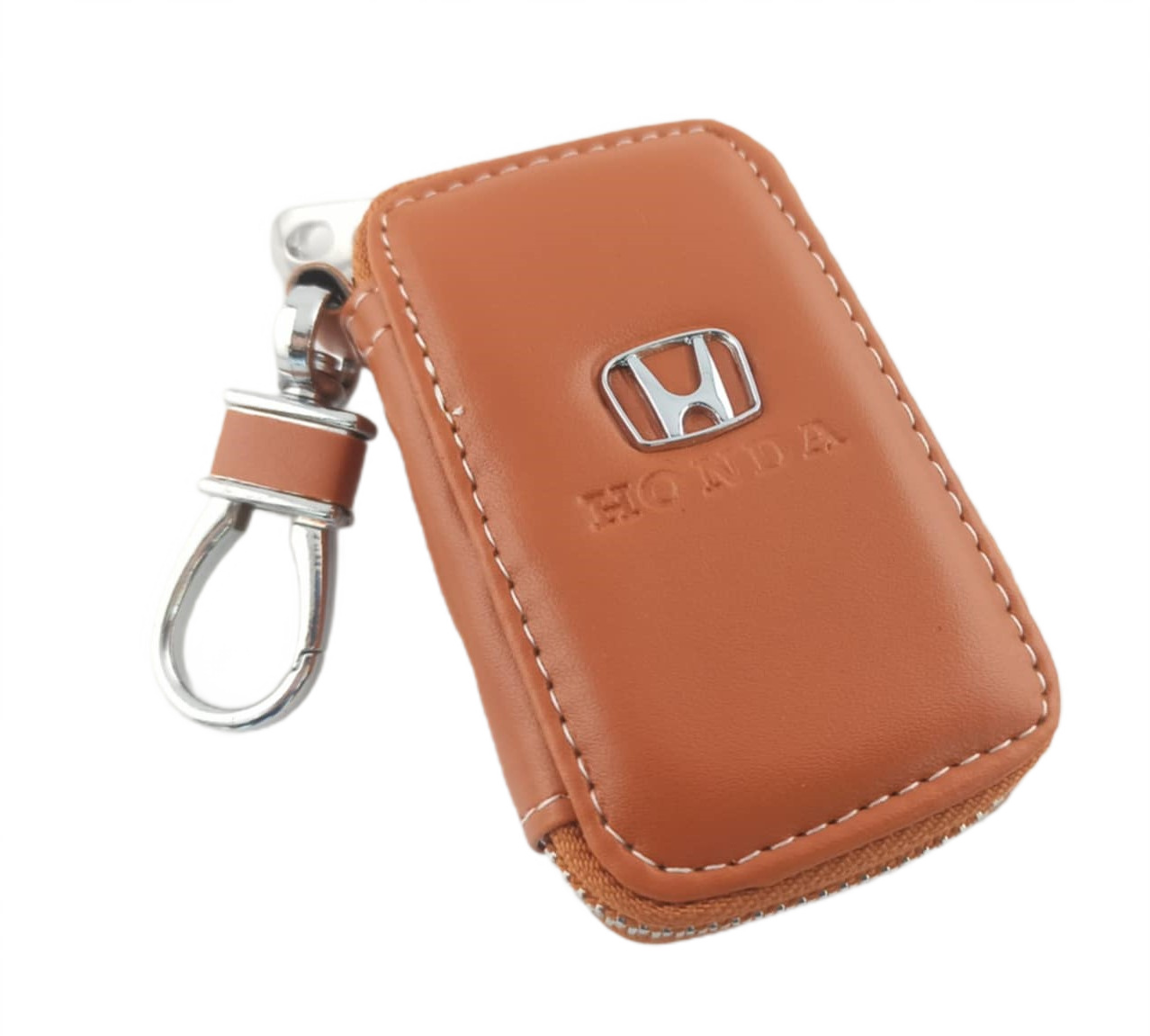 Honda Etui Pokrowiec Skórzany Na Kluczyk Brązowy