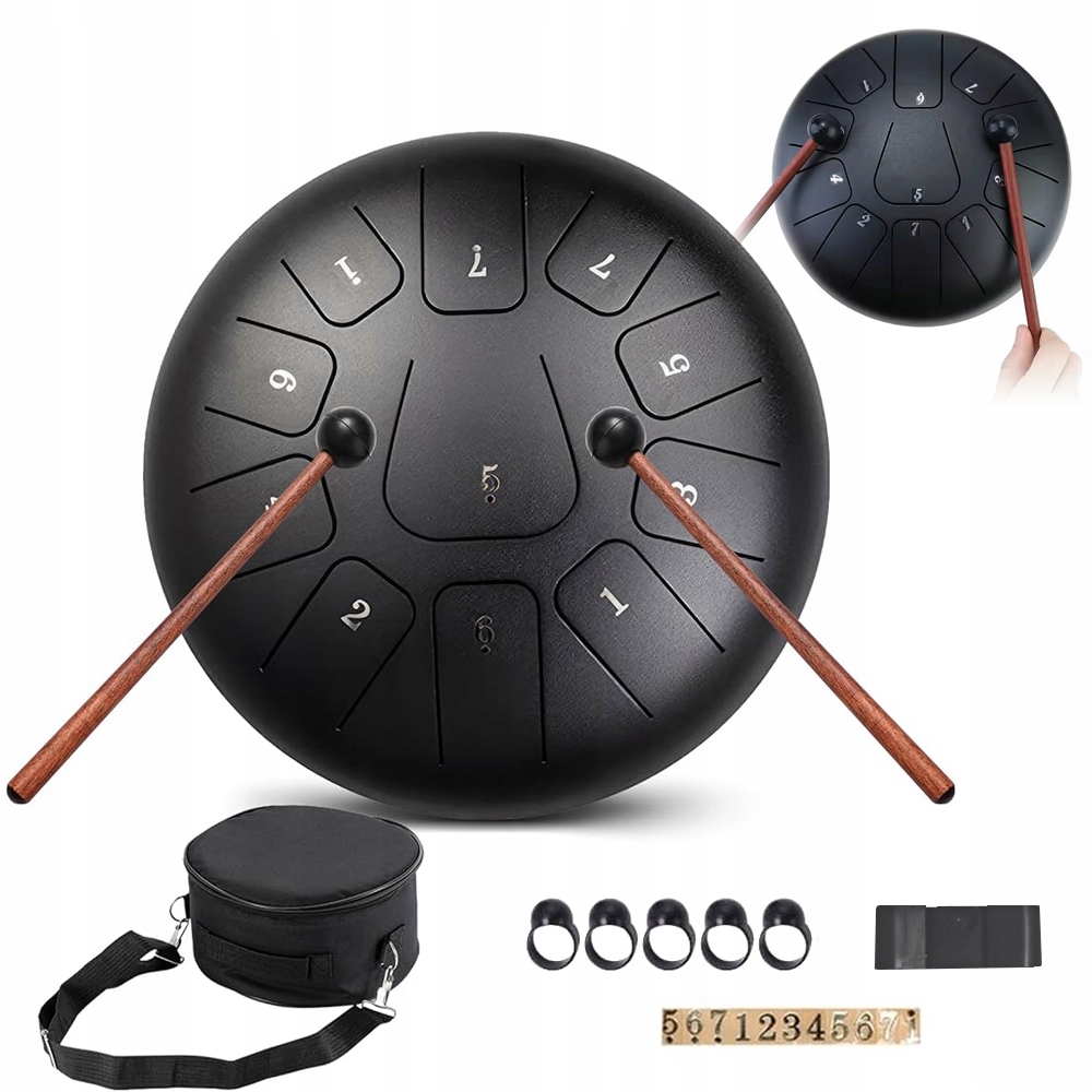 Hudební Sada S Jazykovým Bubnem 10 Palců S Taškou A Paličkami